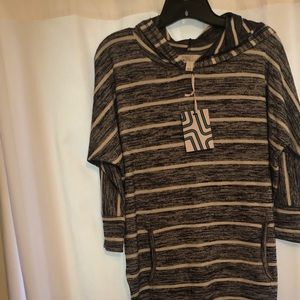 Hooded Dolman Knit Top